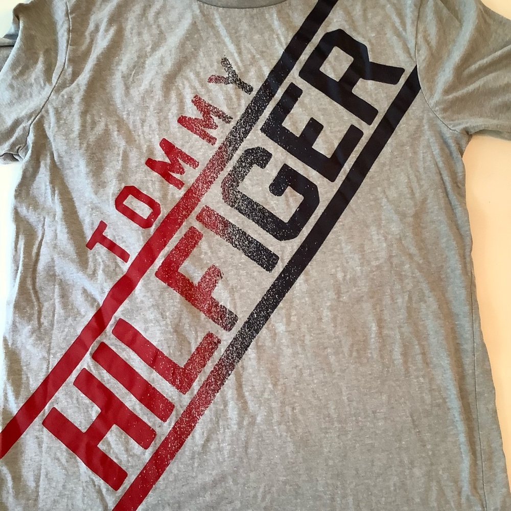 Tommy Hilfiger Gray Long Sleeve Logo Shirt YXL